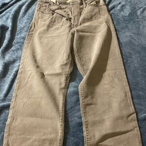 Levi's Wide Leg Flare Jeans in Olive Brown